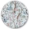 Designart - Chinoiserie With Birds and Peonies X - Traditional Metal Circle Wall Art